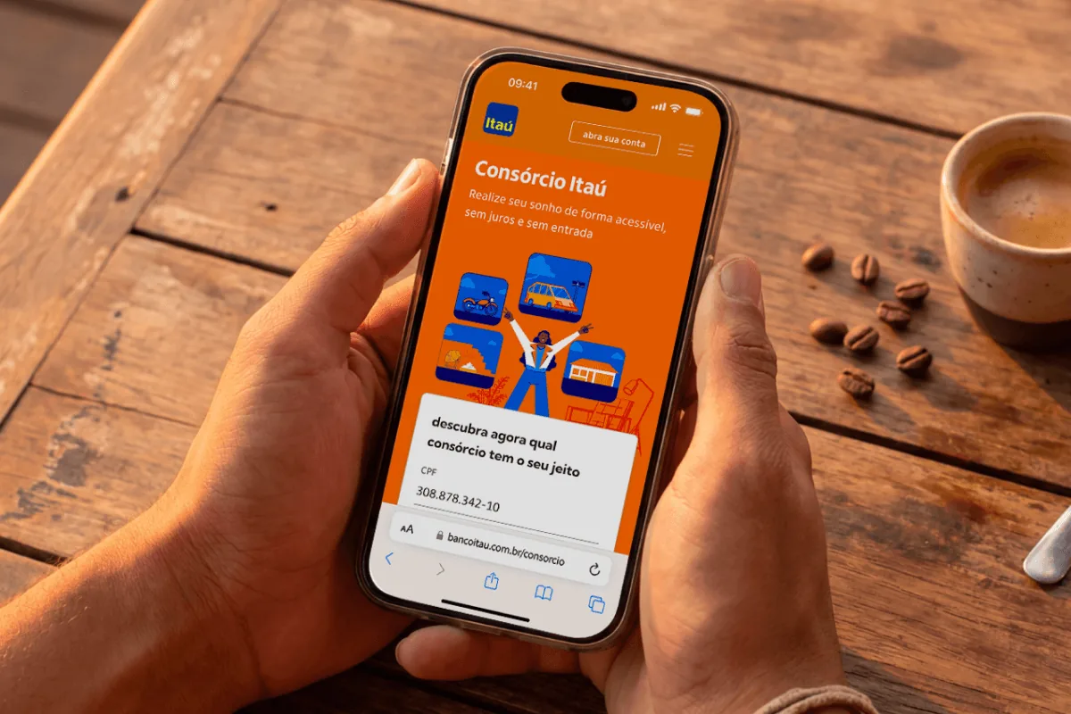 Landing Page Consórcio Itaú