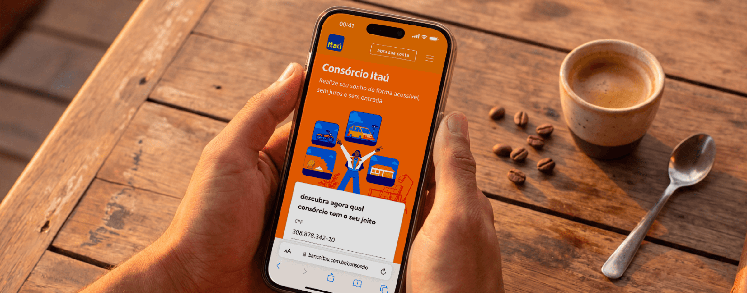 Landing Page Consórcio Itaú